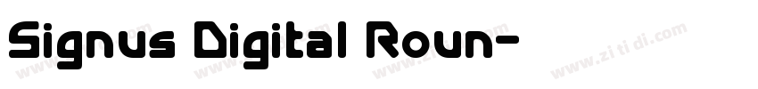 Signus Digital Roun字体转换